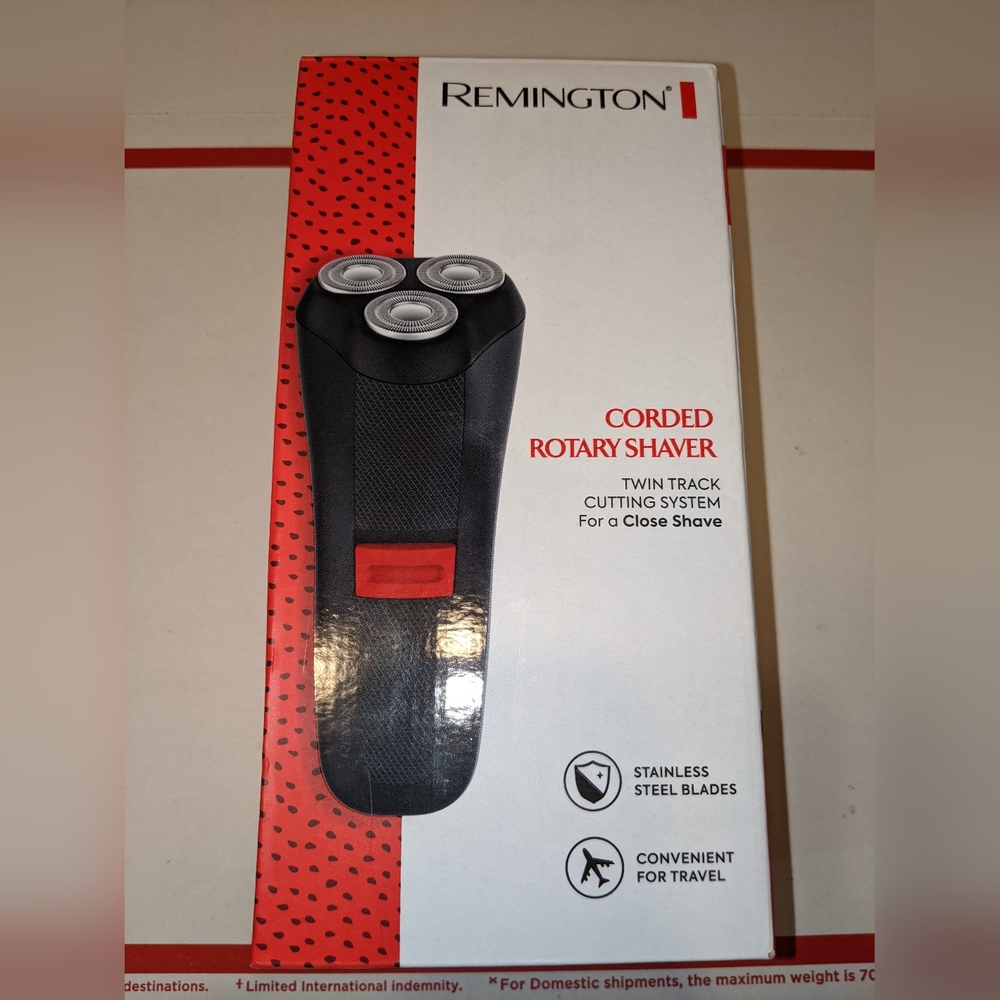 NEW Remington R0050 Men's Dual Track Blades Rotary Shaver 50 Corded Black